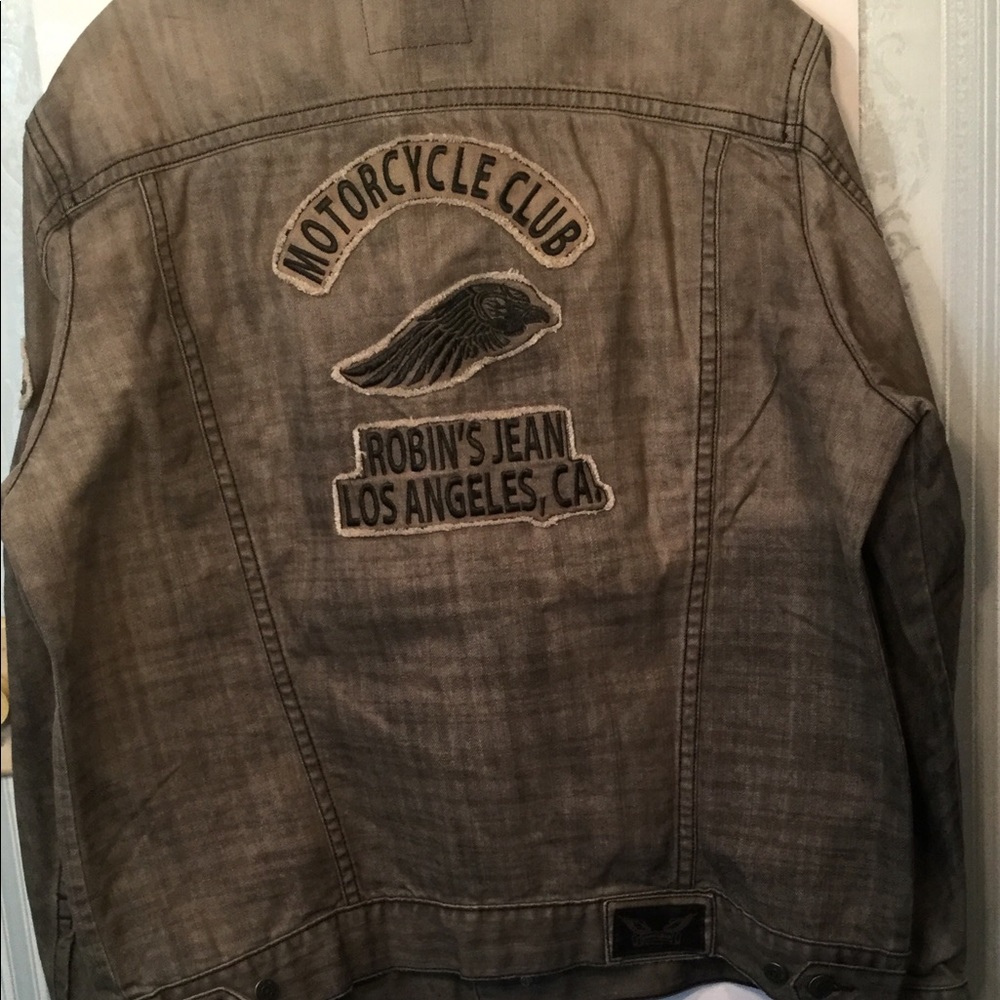 Men’s Denim Biker Jacket
